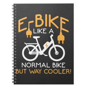 Carnet E-Bike Cycling Way Vélo Glacière Funny Vélo électr