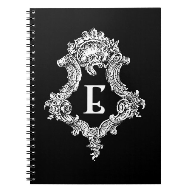 Carnet E Monogramme initial (Devant)