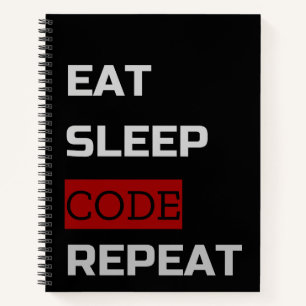 Carnet Eat Sleep CODE Répéter