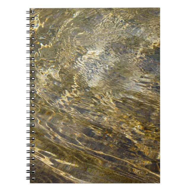 Carnet Eau fontaine d'or (Devant)