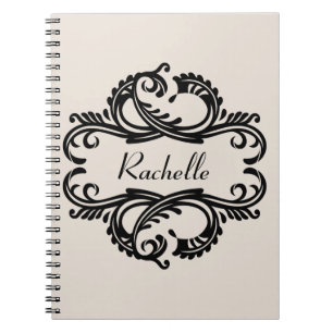 Carnet Ebony Chic Damask