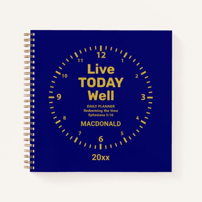 Carnet Échangez LE TEMPS DE VIE AUJOURD'HUI BIEN (Devant)