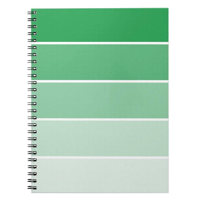 Carnet Échantillons de peinture vert brillant (Devant)