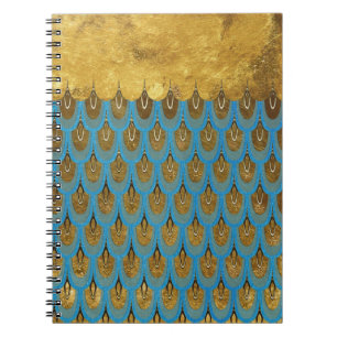 Carnet Echelles de Parties scintillant de sirène Gold Shi