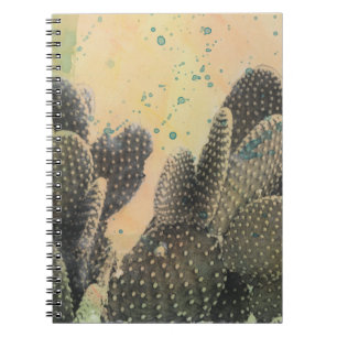 Carnet Éclaboussure verte du cactus   de désert