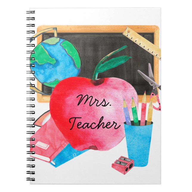 Carnet École personnalisée pour enseignant (Devant)