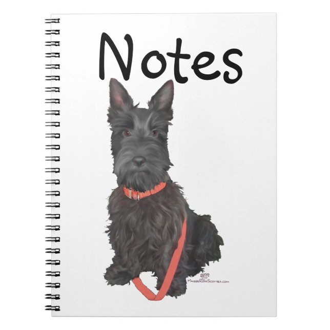 Carnet Écossais Terrier Flourish (Devant)