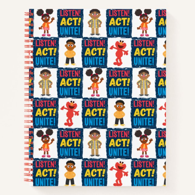 Carnet Écoute ! Agis ! Unissez ! Motif (Devant)