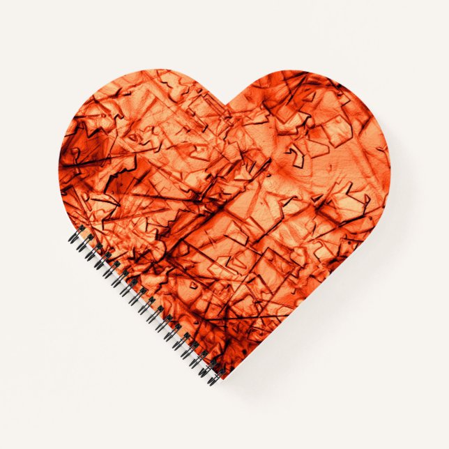 Carnet Écrans forts et corail tacheté en relief (Devant)