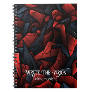 Carnet Écrire La Vision Cinnabar Abstrait