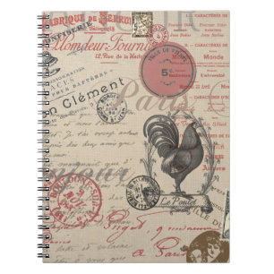 Carnet Écriture manuscrite vintage Paris Roster