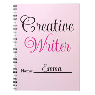 Carnet Écrivain Créatif Rose Pastel