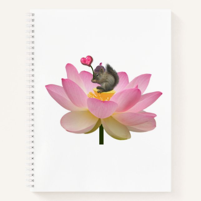 Carnet Écureuil Hipster pour bébé adorable (Devant)