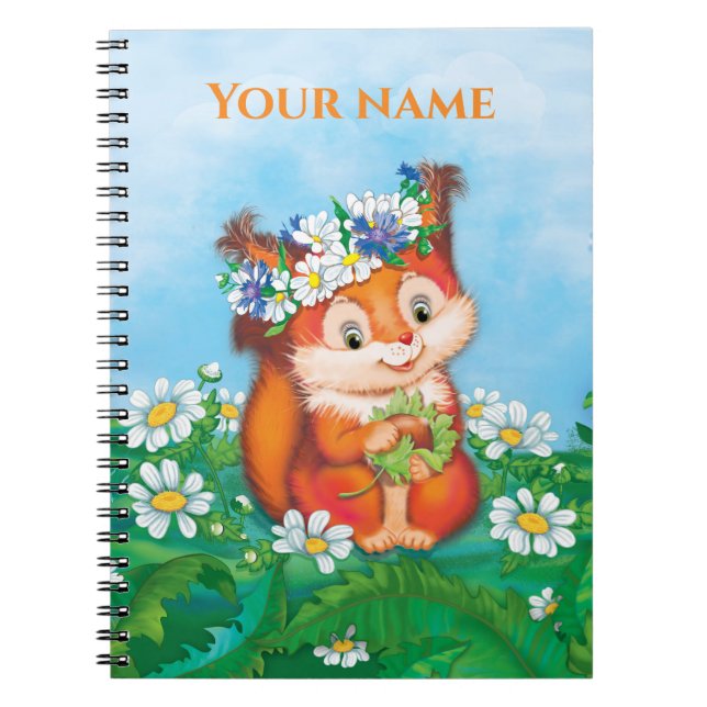 Carnet écureuil orange (Devant)