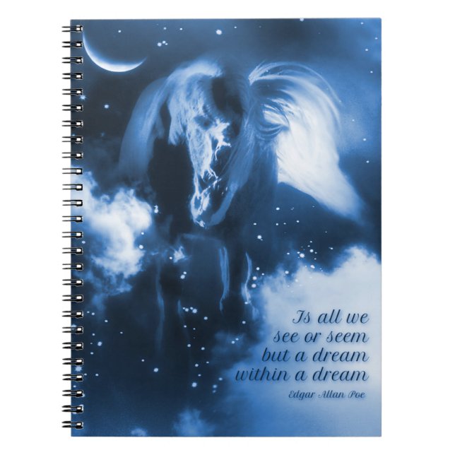 Carnet Edgar Allan Poe Un rêve dans un cheval de rêve (Devant)