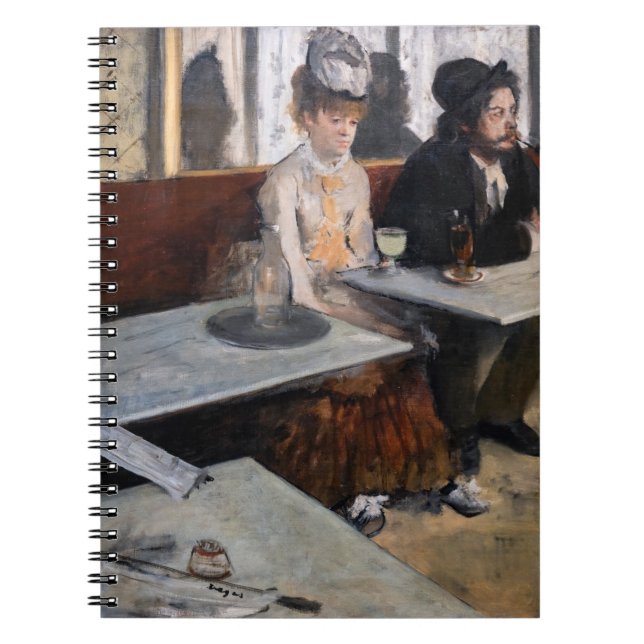 Carnet Edgar Degas - Dans un café / L'Absinthe (Devant)