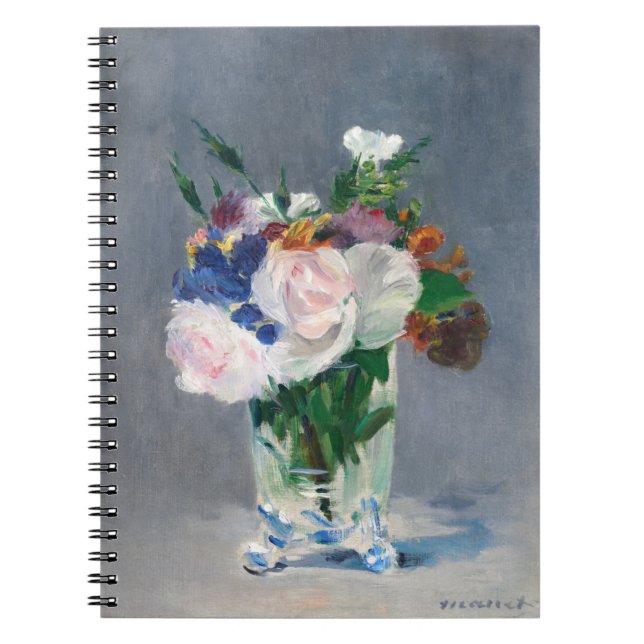Carnet Edouard Manet - Fleurs dans un Vase de Cristal (Devant)