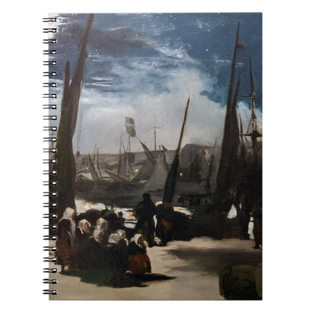 Carnet Edouard Manet - Le Port de Boulogne au clair de lu (Devant)