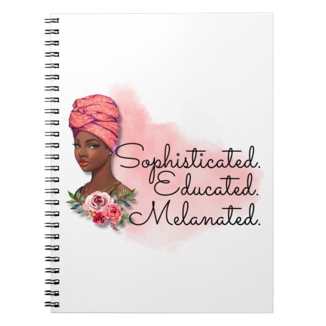 Carnet Éducation sophistiquée : Magie de la fille noire (Devant)