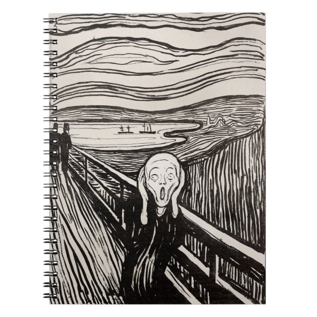 Carnet Edvard Munch La Lithographie De Cri Imprimer Célèb (Devant)