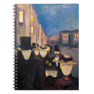 Carnet Edvard Munch - Soirée sur Karl Johan Street