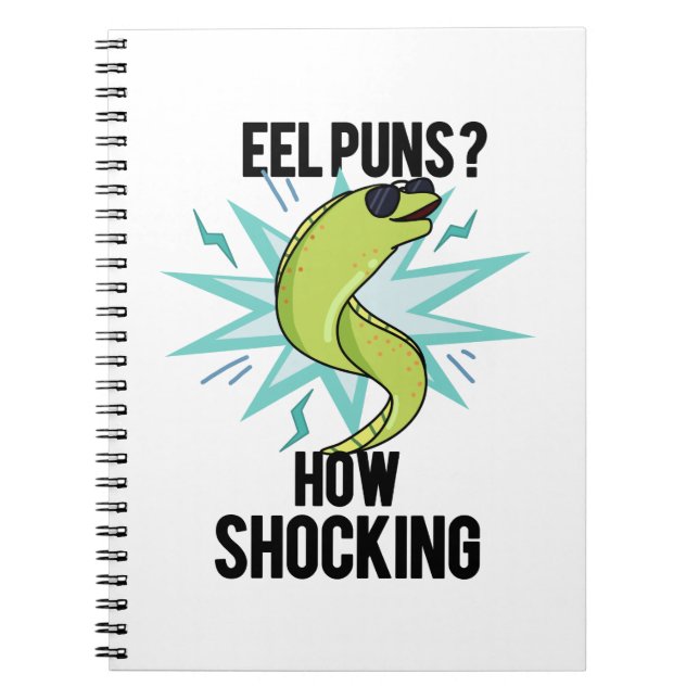 Carnet Eel Puns Comment Choquant Drôle Animal Pun (Devant)