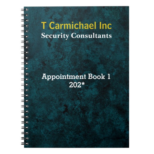 Carnet Effet Cuir Sarcelle (Devant)