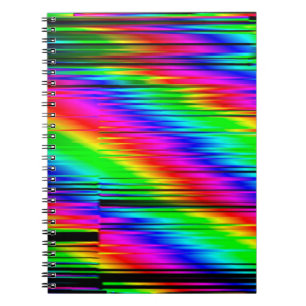 Carnet Effets numériques. Fond abstrait multicolore. C