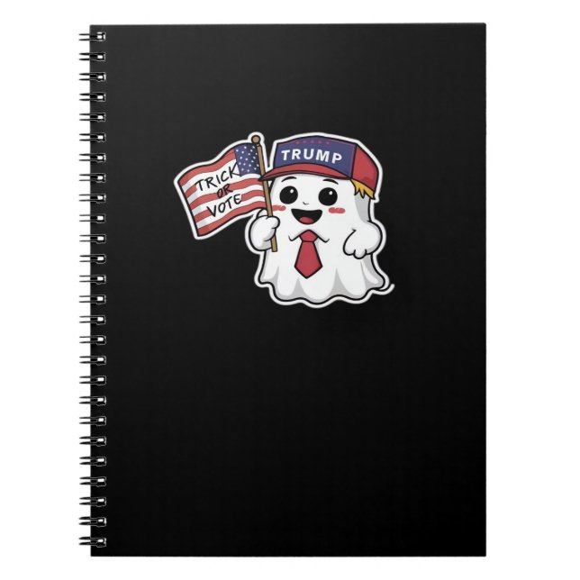 Carnet Éffrayant, Halloween, Trick Ou Voter, J'Obtiens To (Devant)
