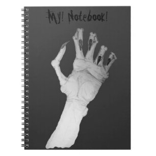 Carnet Effrayant monstre main avec de longs ongles art