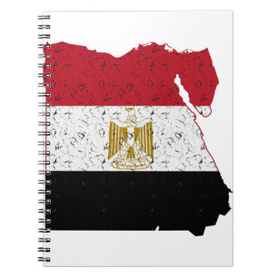 Carnet Egypte Drapeau Carte Crackle