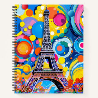 Carnet Eiffel Tower Pop Art