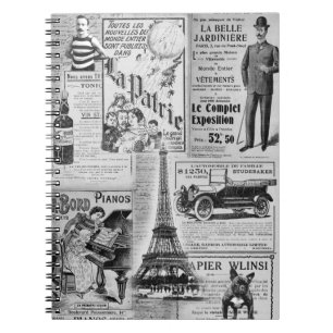 Carnet Eiffel vintage français