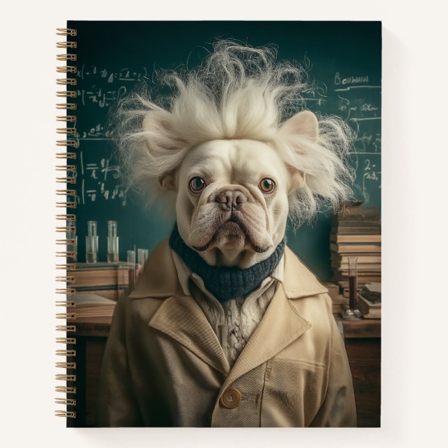 Carnet Einstein Pup in Lab Coat (Devant)