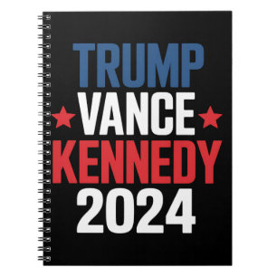 Carnet Élection de Trump Vance Kennedy pour le président 