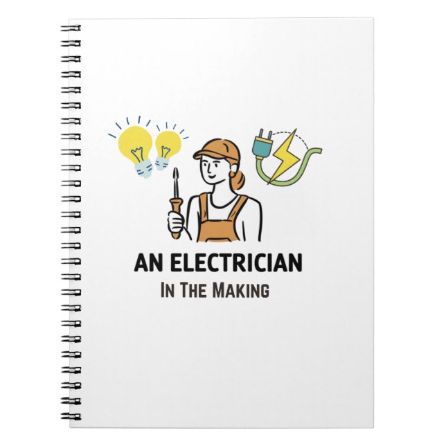 Carnet Électricien dans la fabrication (Devant)