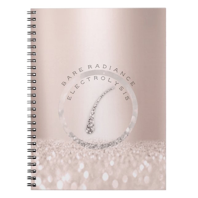 Carnet Electrolyse Retrait des cheveux Rose Logo Parties  (Devant)