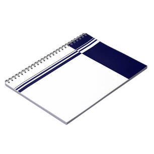Carnet élégant à rayures
