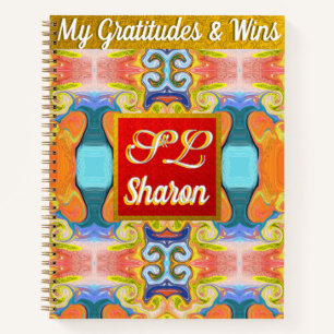 Carnet Élégant Abstrait cadeau de fête des mères Monogram