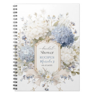 Carnet Élégant aquarelle hydrangea Royal Botanique  Bride