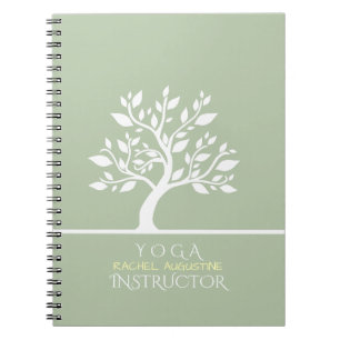 Carnet Elégant arbre classique YOGA Studio Massage Thérap