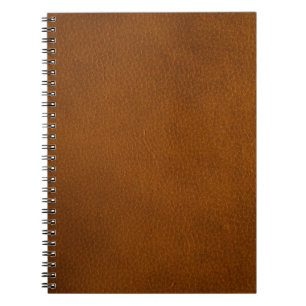 Carnet Élégant Arrière - plan rétro en cuir orange Brown