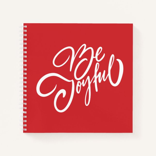 Carnet Elégant Be Joyful Holiday Design (Devant)