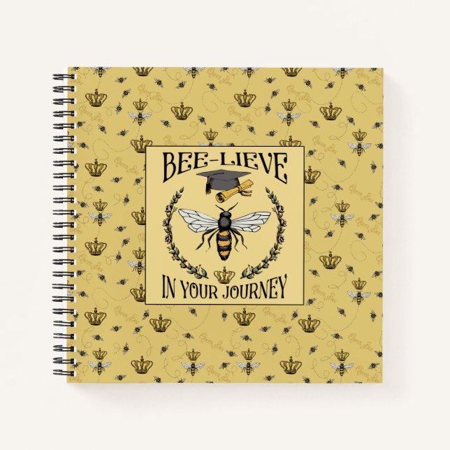 Carnet Elégant Bee-lieve dans votre Journey Grad Keepsaké (Devant)