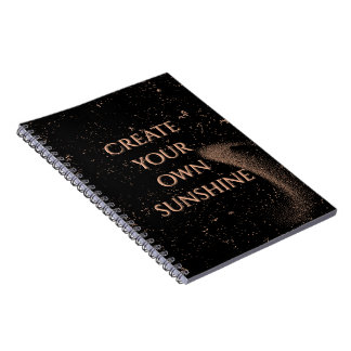 Carnet Elegant Black and Gold Aesthetic Notebook