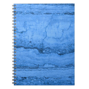Carnet Elégant bleu Granite motif marbre bleu