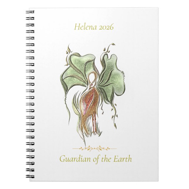 Carnet Elegant Botanical Bird  (Devant)
