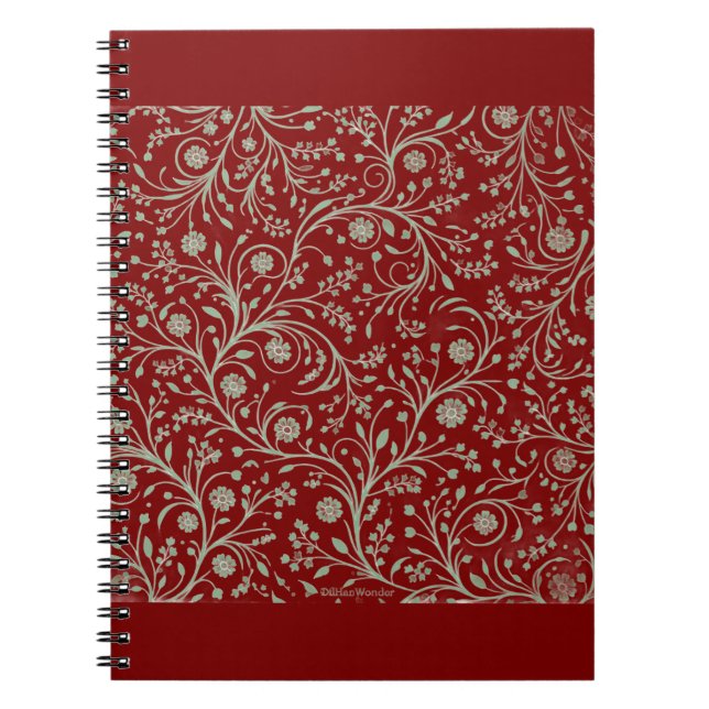 Carnet Elegant Botanical Floral Pattern – Minimal Nature  (Devant)