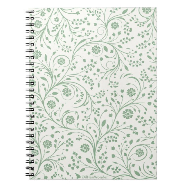 Carnet Elegant Botanical Floral Pattern – Minimal Nature  (Devant)