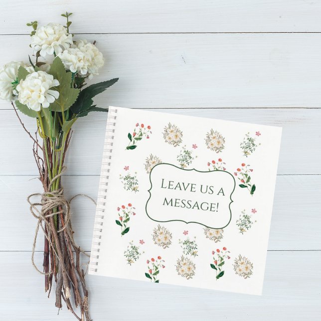 Carnet Elegant Botanical Wedding Guest Book (Créateur téléchargé)